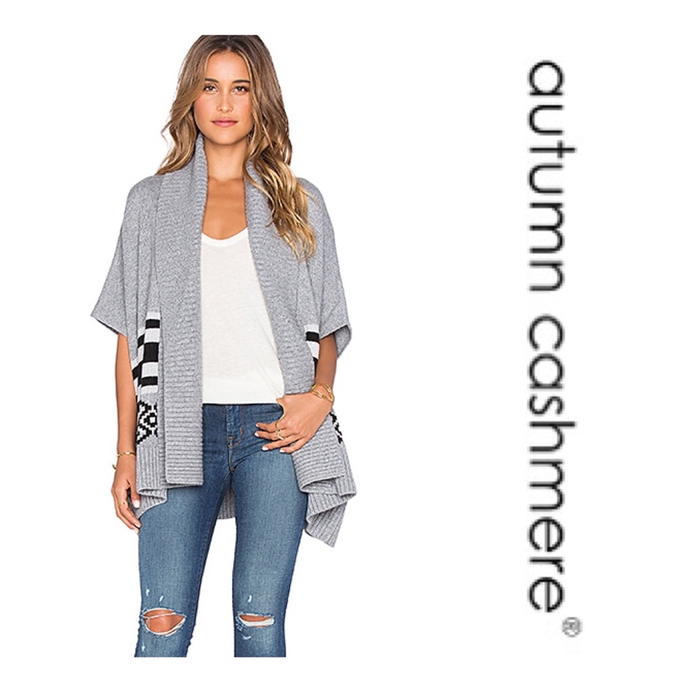 Autumn Cashmere Aztec Nichol Combo Cardigan